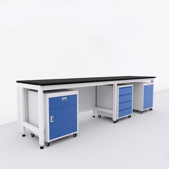  화학용 모듈형 실험실 가구.  화학 캐비닛용 실험실 아일랜드 벤치